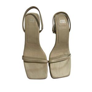 Anny Nord D'Orsay Sandals in Cream